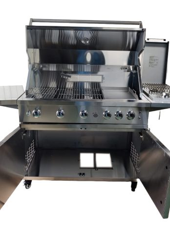 Moran Grills Diamond Series Stainless Steel 4 Burner BBQ with Cart